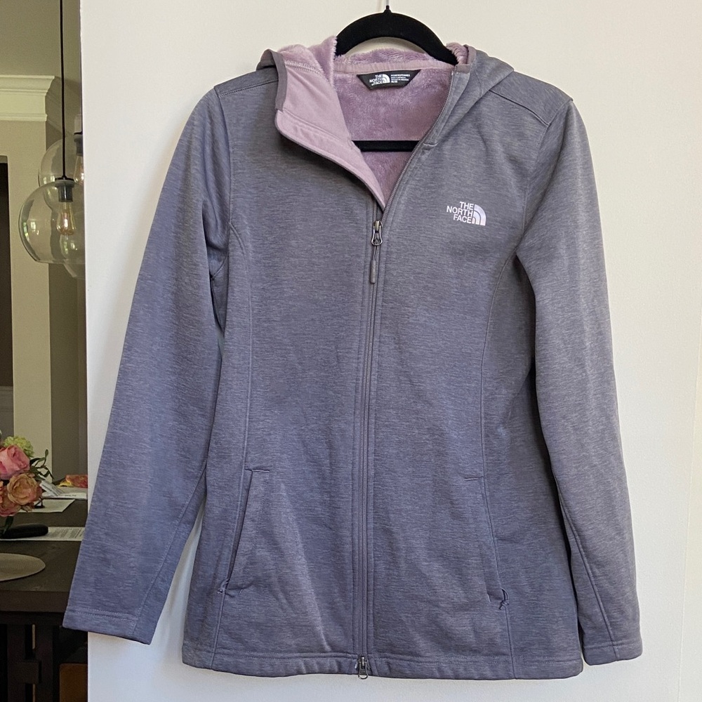 The North Face Heather Gray Zip-Up Jacket
